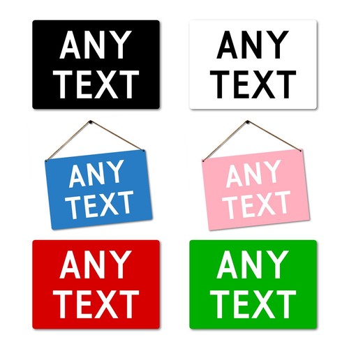 Personalised any text metal - any,