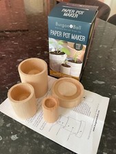 Burgon & Ball Paper Pot Maker - Makes 3 Sizes For Allotment, Garden, Greenhouse
