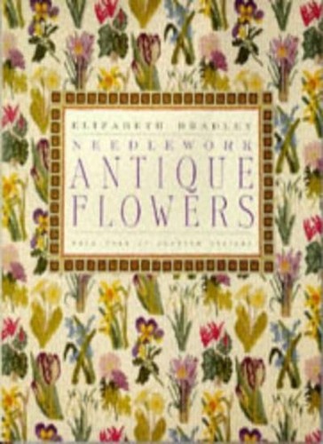 Antique flowers needlework - antique, in