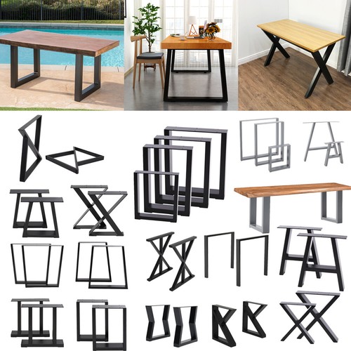 Steel table legs trapezium - steel,