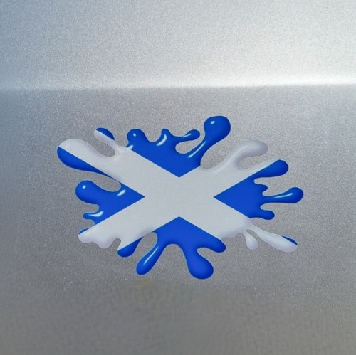 Scotland scottish flag splat - scottish,