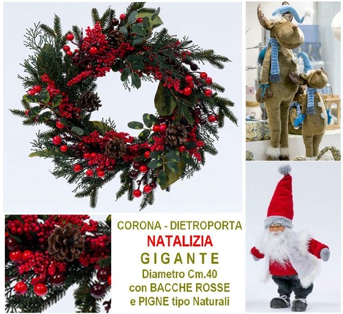Giant christmas wreath with - giant,