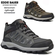 MENS WATERPROOF WALKING HIKING BOOTS MEMORY FOAM RUNNING ANKLE TRAINERS SHOES