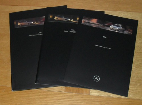 Mercedes amg brochure set 1997 - set,