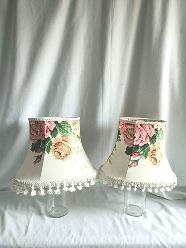 Vintage fabric lampshade - vintage,