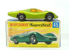 MATCHBOX SUPERFAST No 45 FORD GROUP 6 1-75 SERIES BLACK BASE BOXED