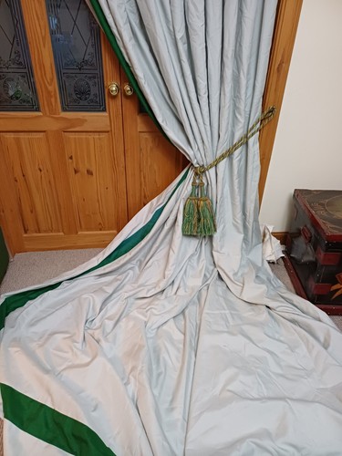 Huge bespoke curtains blue - huge,