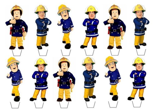 Fireman sam edible wafer - wafer, cup