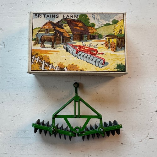 Britains farm disc harrow - britains,