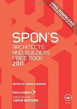 Spons Architects and Builders Price Book 2011, Langdon, Davis, Used; Very Good B