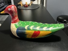 Antique Wooden Decoy Duck hand
