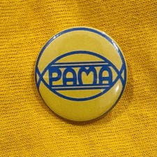 Pama records 25mm pin - pama, badge