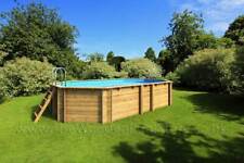 Tropic Octo+ 540 Pool 5.23m x 3.13m Octagonal Above Ground Wooden Swimming Pool