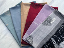 Pashmina  Mulberry Tree Printed Scarf Large Tree of Life Soft Hijab Shawl Wrap