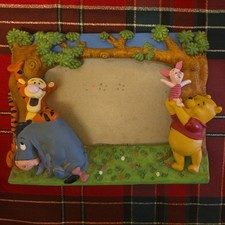 Winnie The Pooh 3D Photo Frame Disney Keepsake.collectors item.1990's