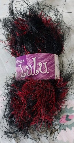 Patons lulu 50g black red - lulu,