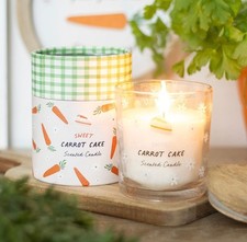 Carrot Patch Range Carrot Cake Fragrance Glass Jar Scented Gift Boxed Candle