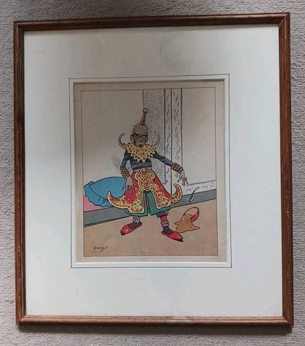 Framed signed john hassall - john,