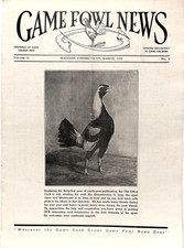 Game Fowl News magazine -- 10 issues from  1955