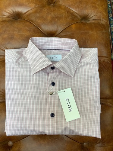 Eton pink check - check, with