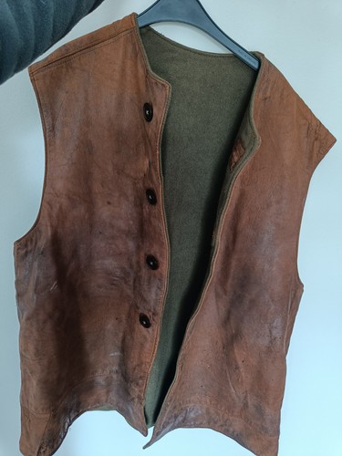 Ww11 leather jerkin genuine - leather,