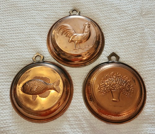 Vintage hammered copper tin - vintage,