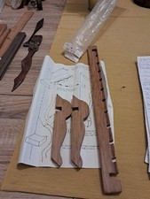 10 Slot Wood Miniature Souvenir Spoon Wall Display Rack Needs Assembly No Screws