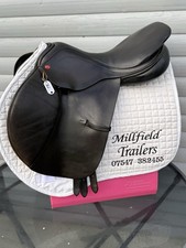 Brown Albion Kontrol Jump Saddle 17.5 9.5Inch D To D