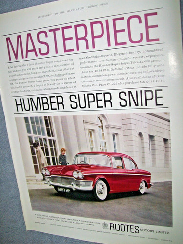 1961 rootes humber super - super, snipe
