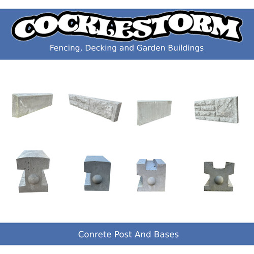 Concrete garden fence - garden,