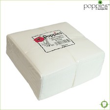 8-Fold 33cm White Airlaid Paper Napkins Linen Feel Serviettes Disposable Napkins