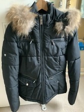 Froccella Black Donna Quilted Jacket, Best Fit Size 8 /10 Very Good Condition