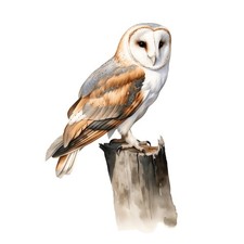 2x Sticker Barn Owl Car