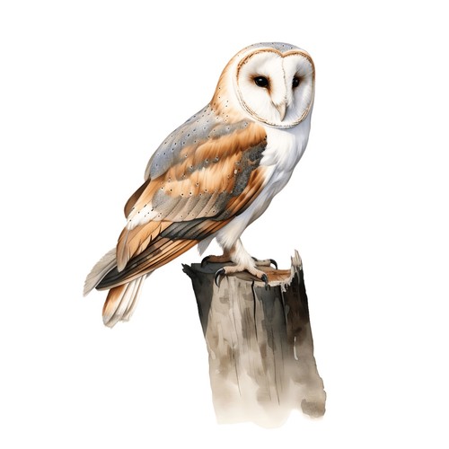 Sticker barn owl car - barn,