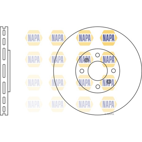 Brake discs vented for - 2x,