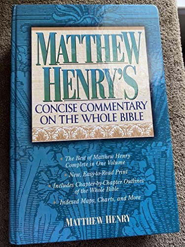 Matthew henry commentary - matthew,