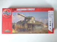  Airfix 1:72 Sherman Firefly Model Starter Kit, sealed bag, paints, brush & glue