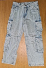 Zara Blue Denim Cargo