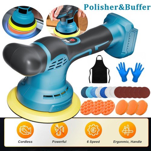Cordless car polisher buffer - car,