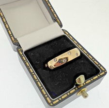 NEW CERTIFIED LADYS DIAMOND RING Valued £1950 9ct Yellow Gold 4.5g UK Hallmarks