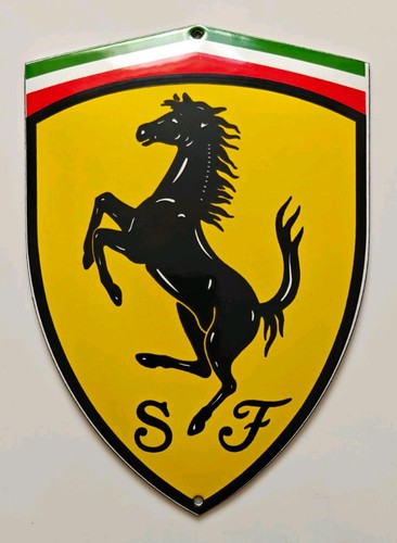 Ferrari enamel sign - ferrari,