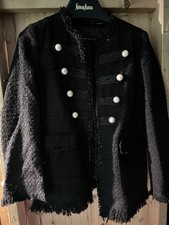 NWOT A403 ZARA BLACK MILITARY