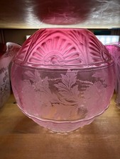 antique cranberry embossed