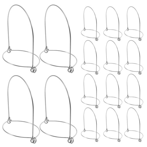 Silver metal jar - hanger, wire