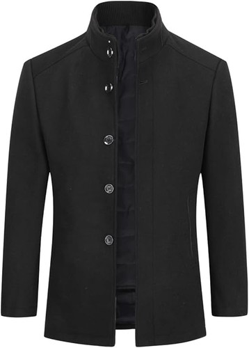 Mens wool trench - wool, coat