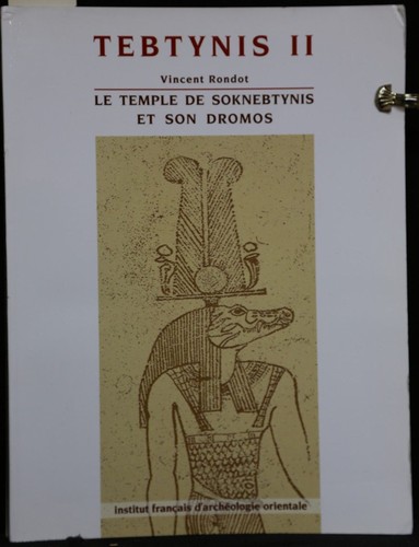 Rondot tebtynis le temple - ii.,