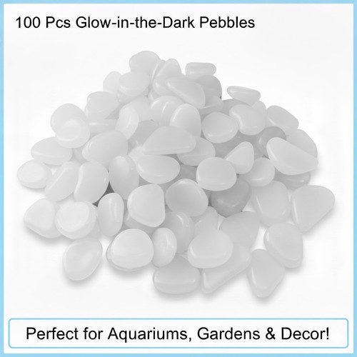 100pcs glow dark pebbles - 100pcs,