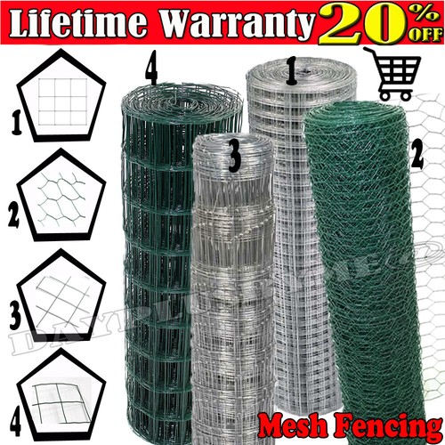 Galvanised pvc chicken wire - galvanised,