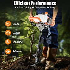 Earth auger post hole - earth,