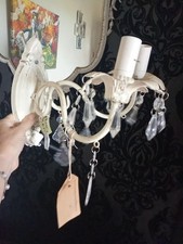 Shabby Chic Metal Flowers Droplets Wall Lights Wall Sconce